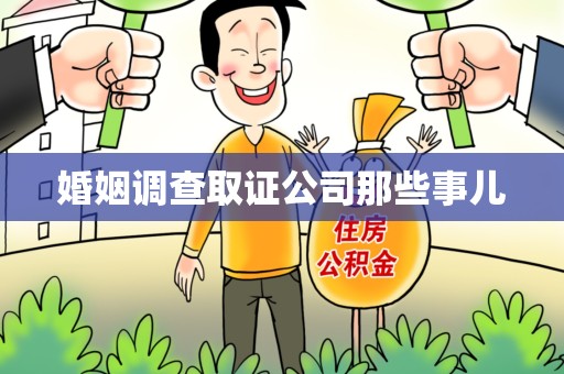 南京婚姻调查取证公司那些事儿