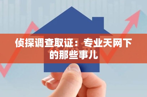 南京侦探调查取证：专业天网下的那些事儿